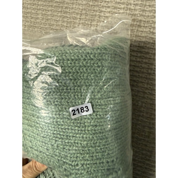 THE GREAT Green V Neck Lace-Up Pullover Sweater Cotton Size 1 - Picture 7 of 7